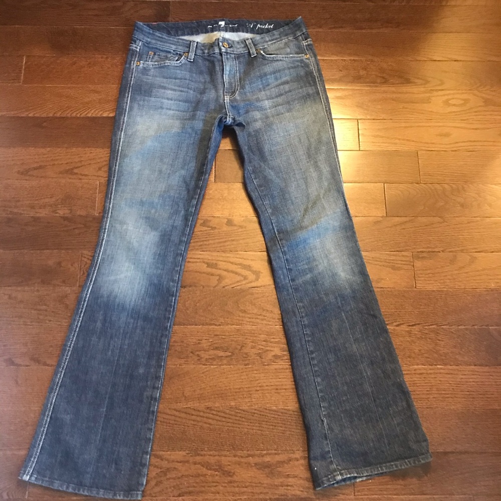 7 for all mankind bootcut jeans with “A” pocket